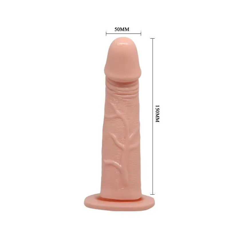 Baile Arnés con dildo vibrador natural 15 cm Referencia BW-022048 - Imagen 3