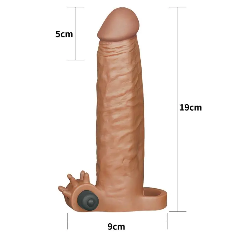 Lovetoy Funda pene Pleasure X-Tender marrón 2" Referencia LO-LV1064 - Imagen 3