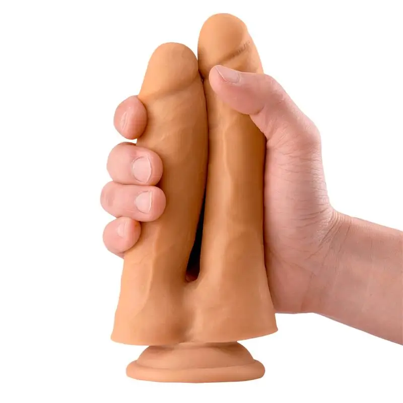 Max & Co Twin dildo doble realista 7.1" natural Ref MX-714 - Imagen 3