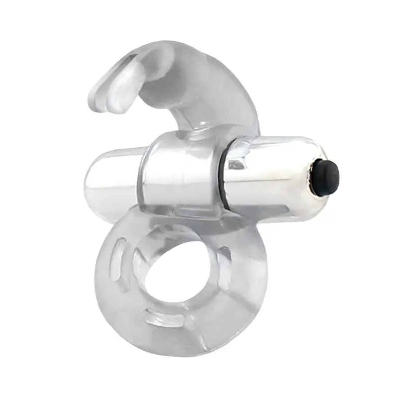 Latetobed Horizon anillo vibrador con conejito transparente Ref LT-699 - Imagen 2