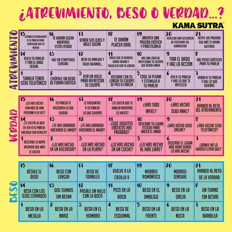 Diverty Sex juego de atrevimiento, beso y verdad Ref 8412345045684 - Imagen 2