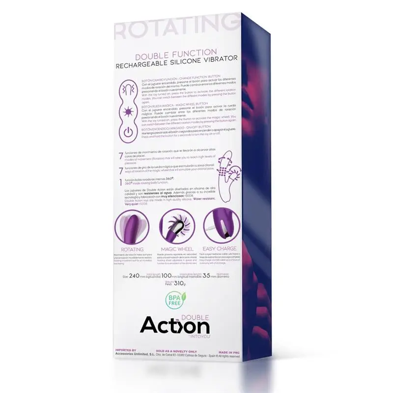 Action Three rotador bolas giratorias y rueda estimuladora Ref H-202 - Imagen 2