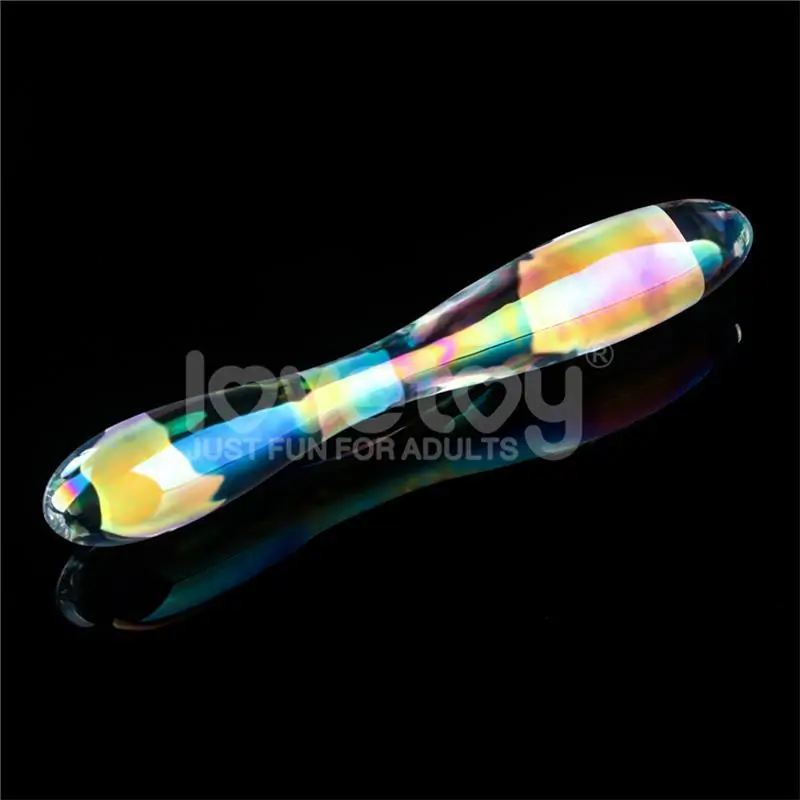 Lovetoy dildo cristal brilla Twilight Gleam Double Ref LO-LV610025 - Imagen 2