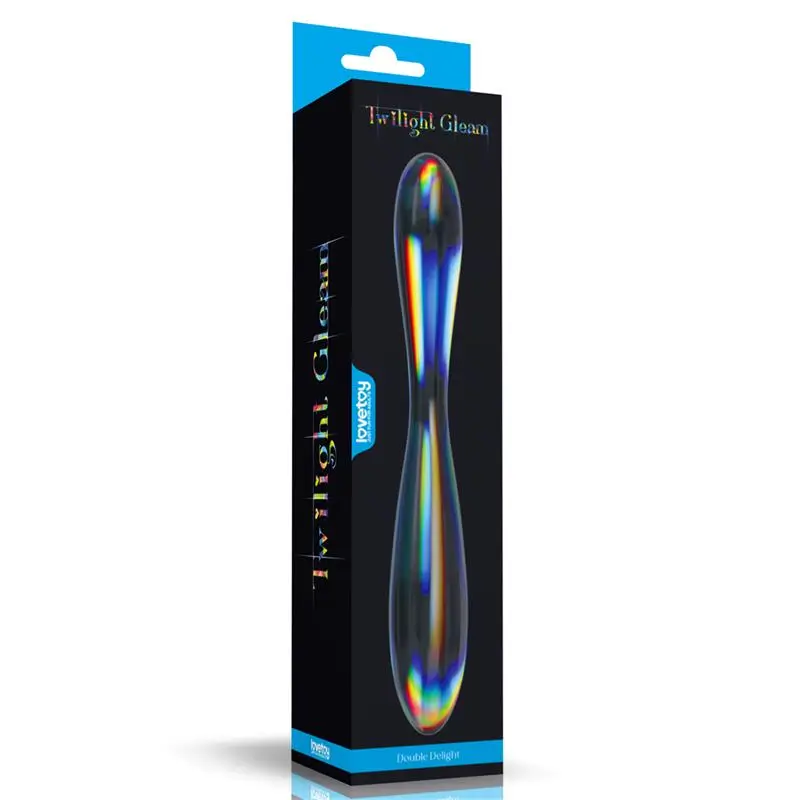 Lovetoy dildo cristal brilla Twilight Gleam Double Ref LO-LV610025 - Imagen 3
