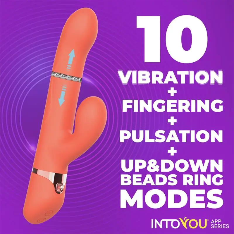 Intoyou Mindy vibrador anillo bolas y finger con app Ref IN-479 - Imagen 4