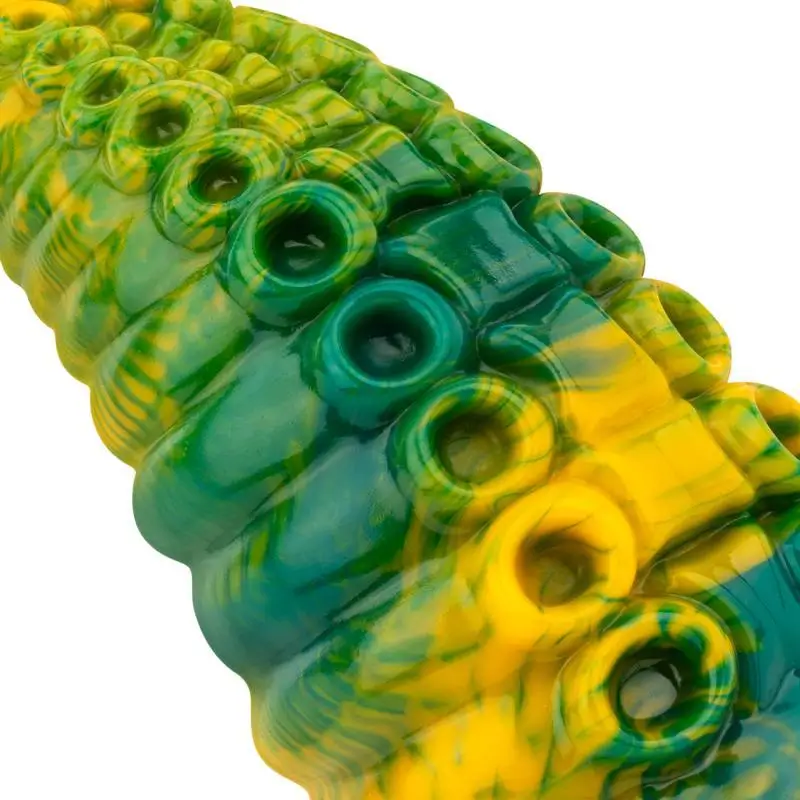 Mythical M. dildo Tentacle Delight green and yellow Ref 8719934017580 - Imagen 3