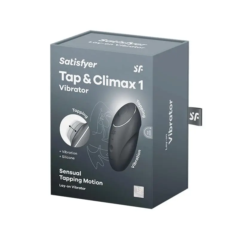 Satisfyer Tap and Climax 1 Vibración y Tapping colores negro, rojo y gris - Imagen 3