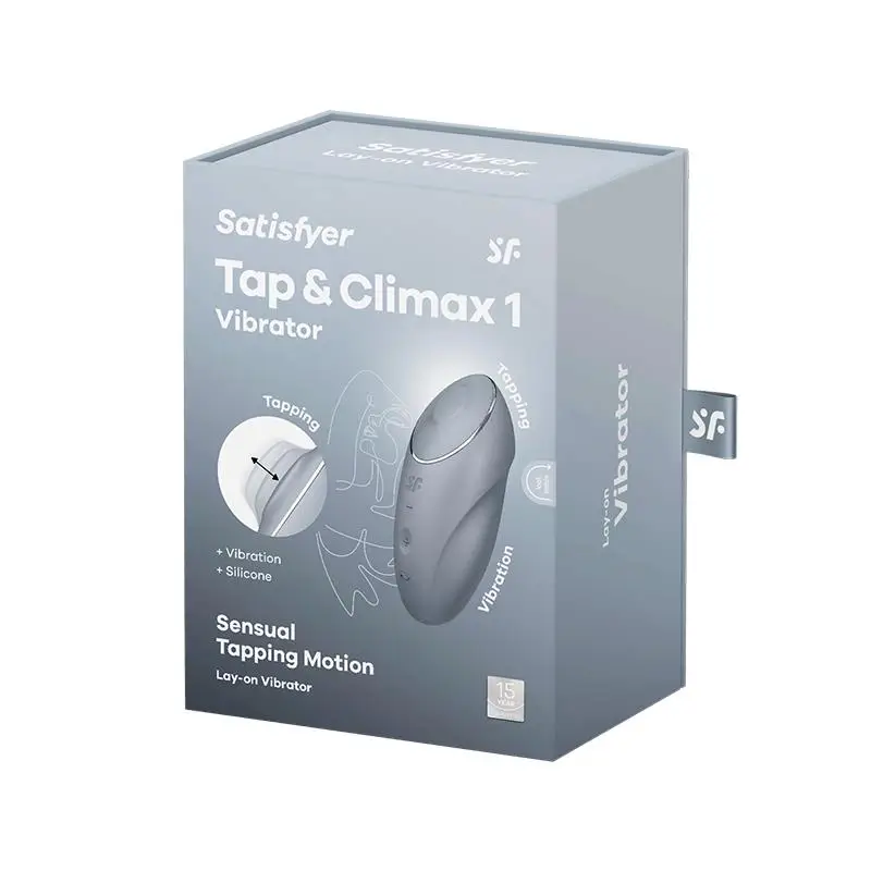 Satisfyer Tap and Climax 1 Vibración y Tapping colores negro, rojo y gris - Imagen 8