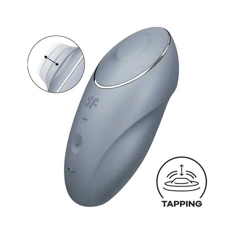 Satisfyer Tap and Climax 1 Vibración y Tapping colores negro, rojo y gris - Imagen 9