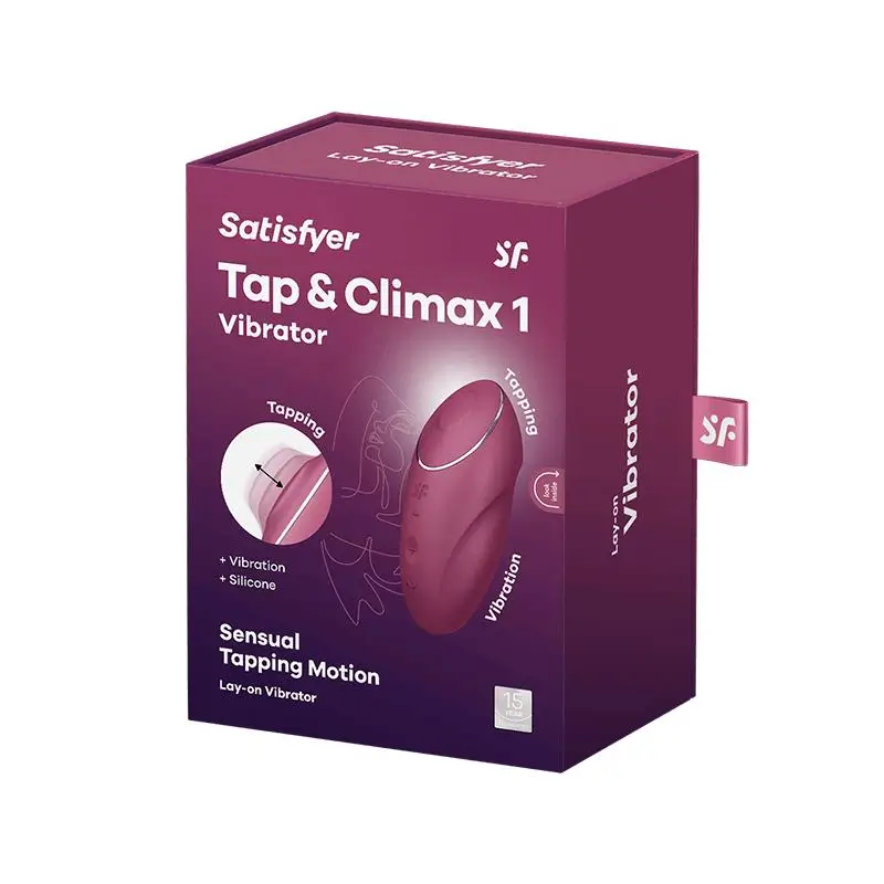 Satisfyer Tap and Climax 1 Vibración y Tapping colores negro, rojo y gris - Imagen 4