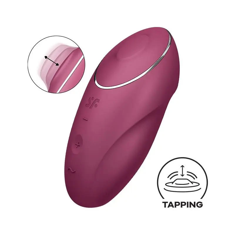Satisfyer Tap and Climax 1 Vibración y Tapping colores negro, rojo y gris - Imagen 6