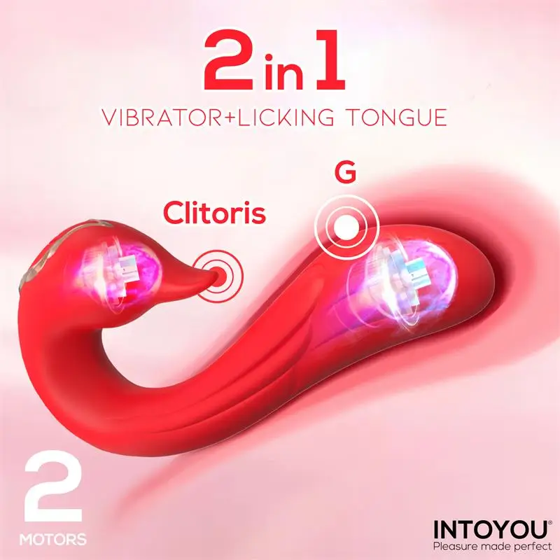 Intoyou Swana vibrador con lengua ajustable Referencia IN-670 - Imagen 4