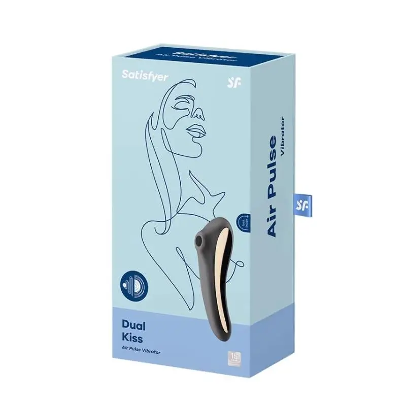 Satisfyer Dual Kiss succionador y vibrador Negro Ref 4061504003009 - Imagen 2