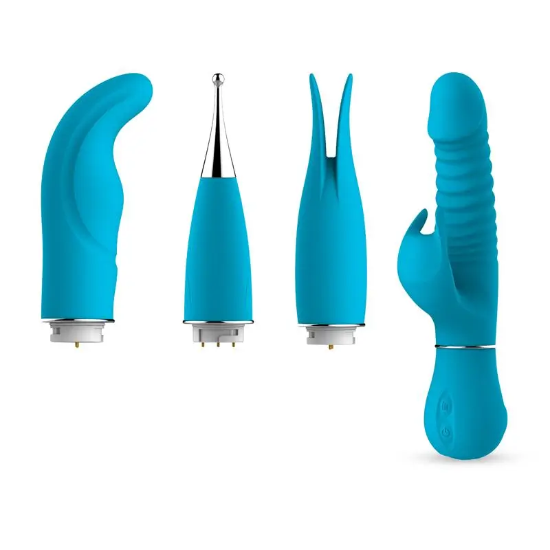 Engily Ross Eivian Set 4 Piezas Intercambiables Ref ER79183 + Goodies Cotton vibrador punto G y conejito Ref LP-896 - Imagen 2