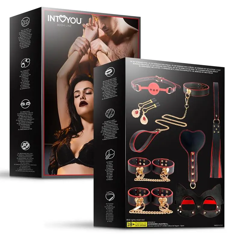 INTOYOU BDSM LINE Set de Bondage 8 piezas Referencia IB-045 - Imagen 2