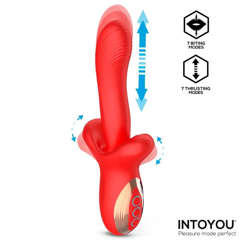 Intoyou Vyron vibrador con Thrusting y Mordisqueo Referencia U-106 - Imagen 3