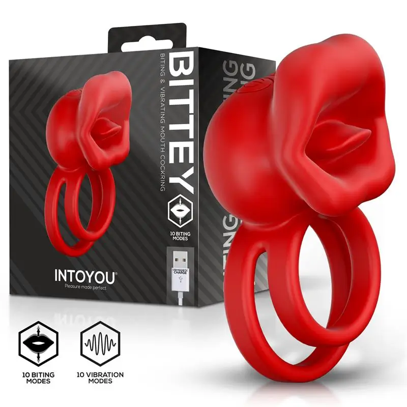 Intoyou Bittey anillo vibrador con mordisqueo Referencia U-145 - Imagen 3