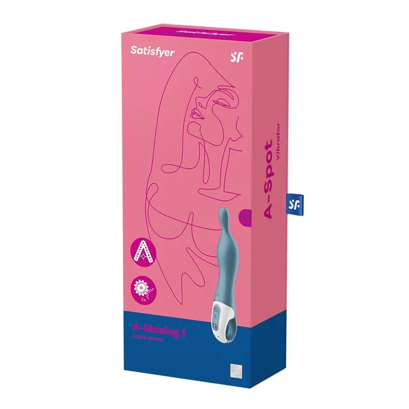 SATISFYER A-Mazing 1 estimulador de punto colores violeta y azul - Imagen 5