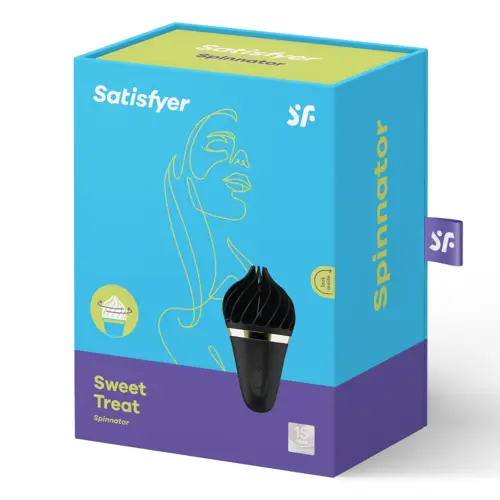 SATISFYER estimulador clítoris Spinnator Negro/Oro Ref 4061504000893 - Imagen 2