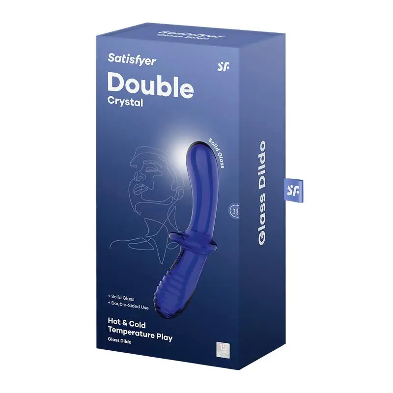 SATISFYER estimulador de cristal Hot and Cold Azul Ref 4061504045931 - Imagen 3