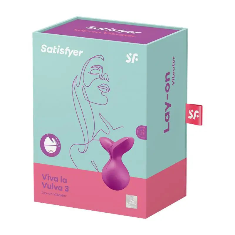 SATISFYER estimulador Viva la Vulva 3 colores violeta y menta - Imagen 2