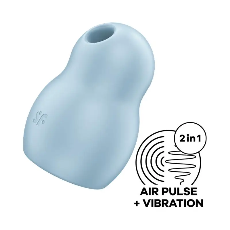 Satisfyer Pro To Go 1 estimulador y vibrador doble color azul y menta - Imagen 2