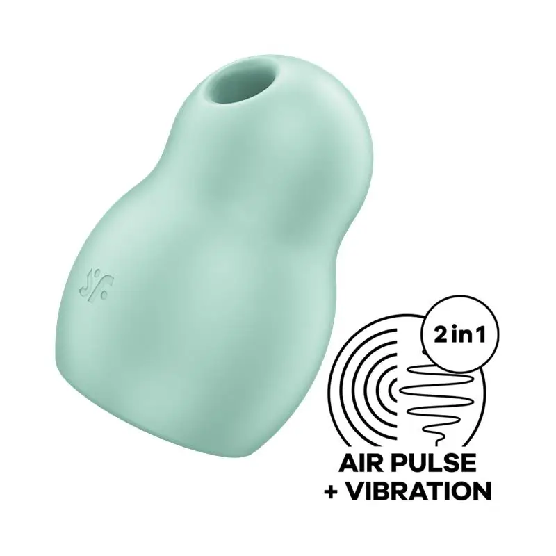Satisfyer Pro To Go 1 estimulador y vibrador doble color azul y menta - Imagen 5