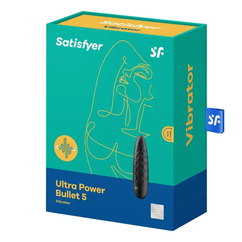 SATISFYER Ultra Power Bullet 5 bala vibradora Negra Ref 4061504007779 - Imagen 3
