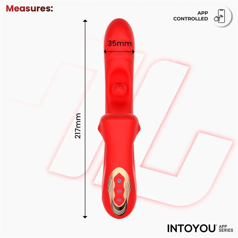 INTOYOU Franky Vibrador con Biting y Bola Botativa con APP Ref IN-220 - Imagen 2