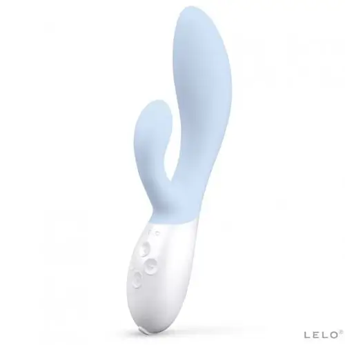 LELO - INA 3 vibrador lujo colores azul claro, naranja y menta - Imagen 4