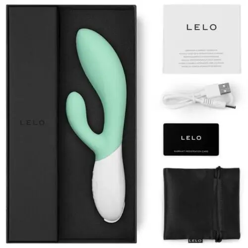 LELO - INA 3 vibrador lujo colores azul claro, naranja y menta - Imagen 7