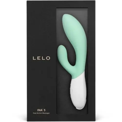 LELO - INA 3 vibrador lujo colores azul claro, naranja y menta - Imagen 8