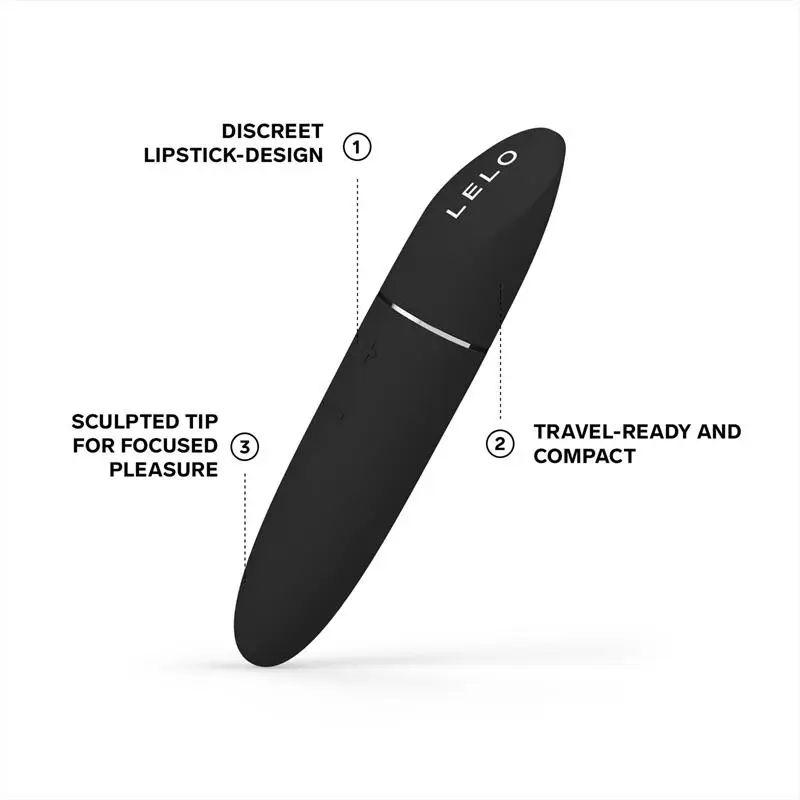 LELO - MIA 3 vibrador personal discreto colores fucsia, negro y violeta - Imagen 6