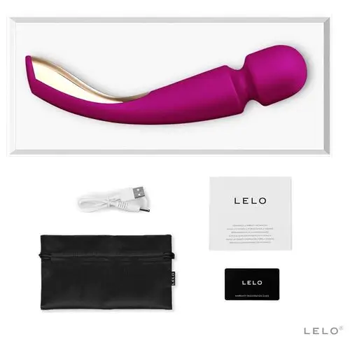 LELO Masajeador Smart Wand 2 medium colores azul, negro y violeta - Imagen 2