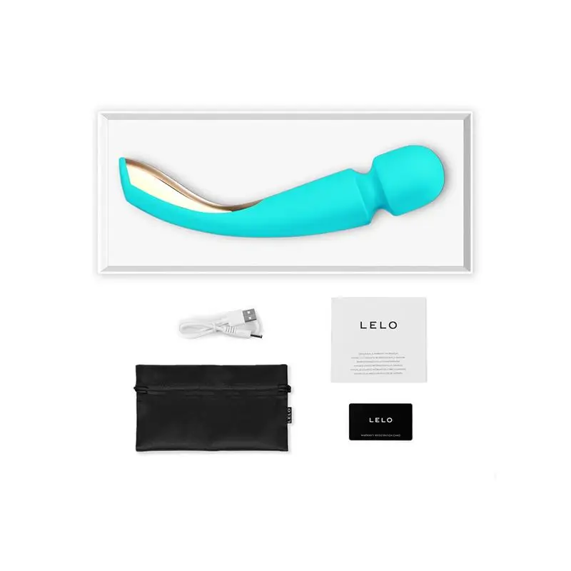 LELO - SMART WAND 2 masajeador colores azul claro, violeta y negro - Imagen 3