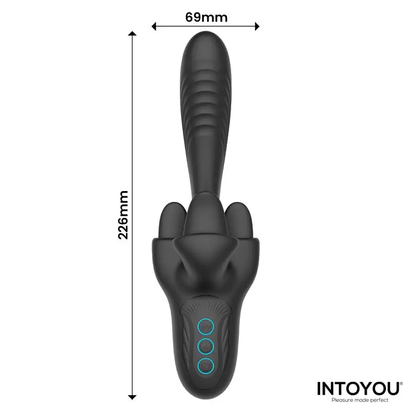 INTOYOU Triton vibrador con 3 motores y triple lengua Referencia U-218 - Imagen 3