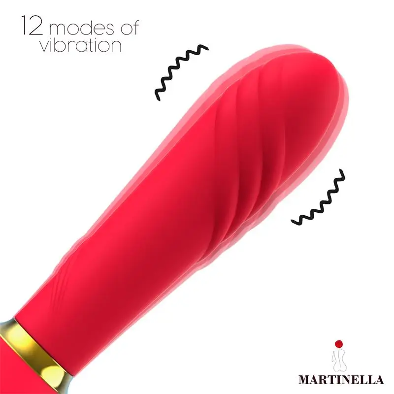 Martinella Rosa con succion y vibrador 2 en 1 Referencia MT-340 - Imagen 3